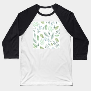 Azalea Greenery | Watercolor | Patterns Baseball T-Shirt